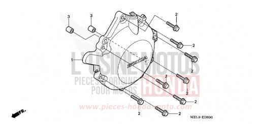 PANNEAU CARTER-MOTEUR G. CBR1000RR6 de 2006